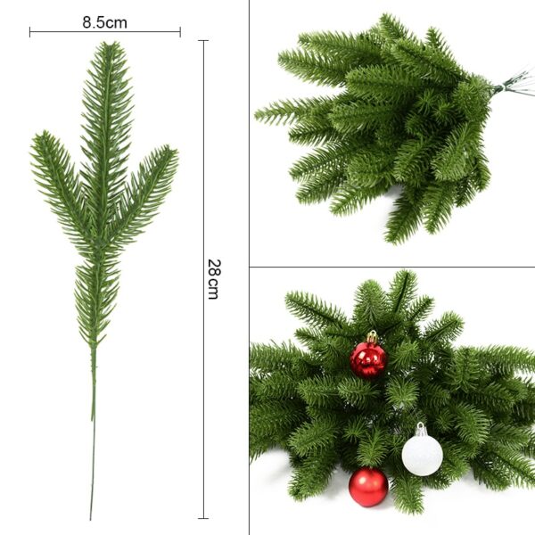 Christmas pine needles bunch fake plant