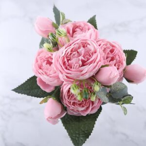 30cm pink artificial silk flowers