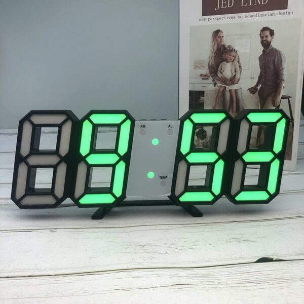 3D LED digital wall/table clock
