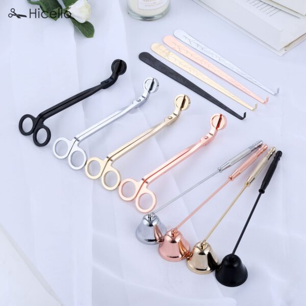 3-piece s/s candle snuffer trimmer set
