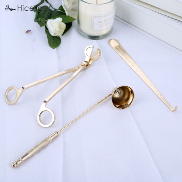 3-piece s/s candle snuffer trimmer set