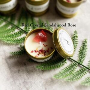 aromatherapy scented soy candles in a tin