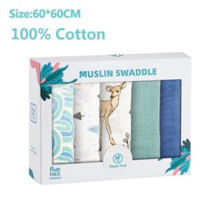100% cotton muslin swaddle baby blanket