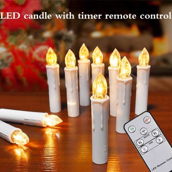 LED flameless candles with timer remote