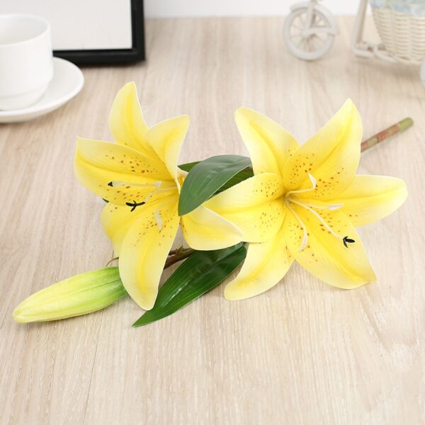 two flowers and one bud lily artificial flower
