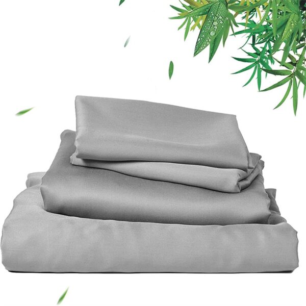 bamboo cooling fitted sheet, flat sheet and pillowcase set