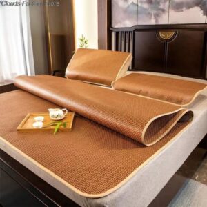 bamboo mattress cover with rattan pattern