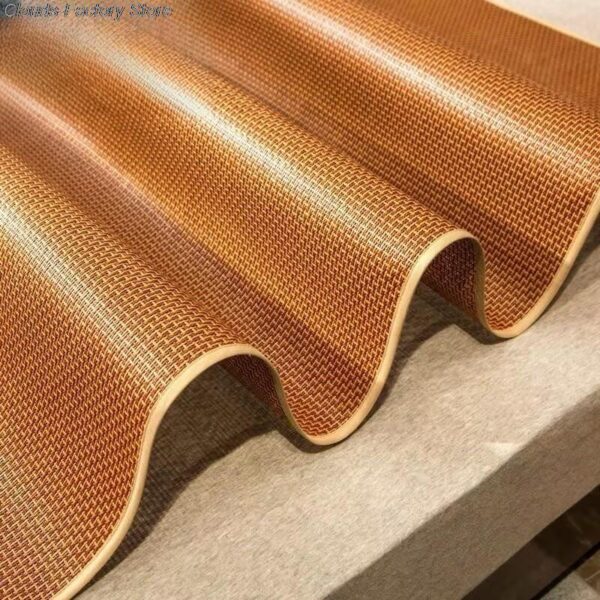 bamboo rattan pattern mattress protection pad