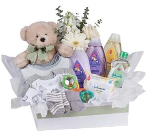 online florist shop new baby bundle gift box