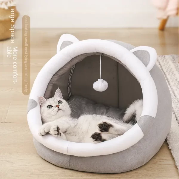 cat pet basket bed