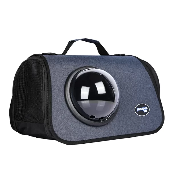 foldable pet travel carrier bag with transparent window