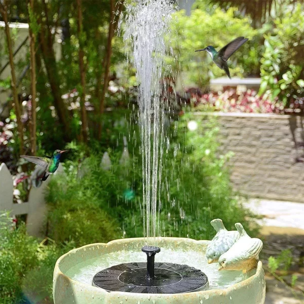 Mini Solar Powered Water Fountain for Bird Bath