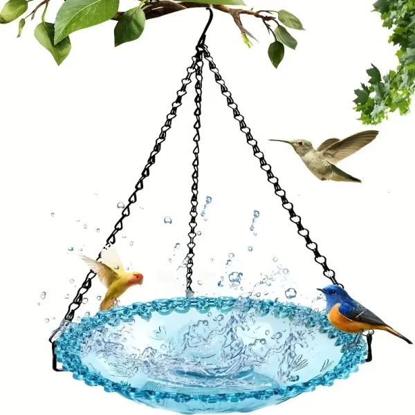 Hanging Bird Feeder Bird Bath for Outdoor Garden