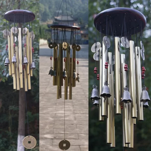 Outdoor Tubes Bells Copper Antique Wind Chimes