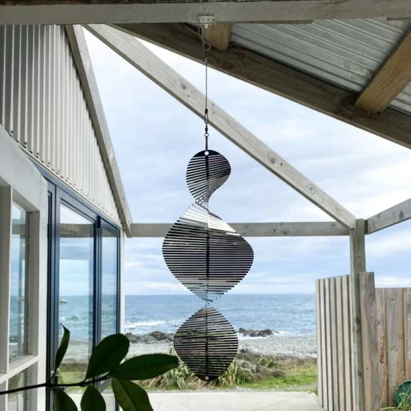 Hanging 3d Spiral Pendant Rotating Wind Chimes